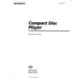 SONY CDP-CX50 Owner's Manual cover photo