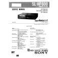 SONY SL-HF600 Service Manual cover photo