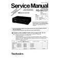 TECHNICS RSBX727 Service Manual cover photo