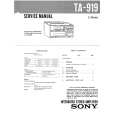 SONY TA919 Service Manual cover photo