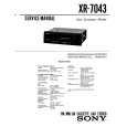SONY XR-7043 Service Manual cover photo