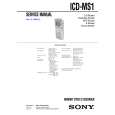 SONY ICDMS1 Service Manual cover photo