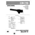 SONY ECMZ200 Service Manual cover photo
