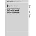 PIONEER DEH-3700MP Owner's Manual cover photo