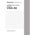 PIONEER VSX-50/KUXU/CA Owner's Manual cover photo