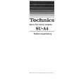 TECHNICS SU-A4 Owner's Manual cover photo