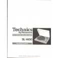 TECHNICS SL-1400 Owner's Manual cover photo