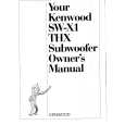 KENWOOD SWX1 Owner's Manual cover photo