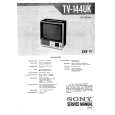 SONY TV-144UK Service Manual cover photo