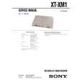 SONY XTXM1 Service Manual cover photo