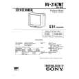 SONY KV2167MT Service Manual cover photo