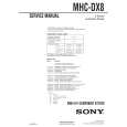 SONY MHCDX8 Service Manual cover photo