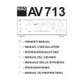 NAD AV713 Owner's Manual cover photo