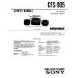 SONY CFS905 Service Manual cover photo