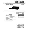 SONY CDX-5N63W Service Manual cover photo