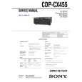 SONY CDPCX455 Service Manual cover photo