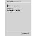 PIONEER GEX-P5780TV/XF/BR Owner's Manual cover photo