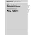 PIONEER AXM-P7650 Service Manual cover photo