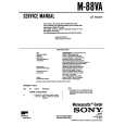 SONY M-88VA Service Manual cover photo