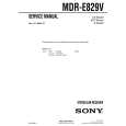 SONY MDRE829V Service Manual cover photo