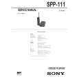 SONY SPP111 Service Manual cover photo