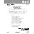 SONY XOD40 Service Manual cover photo