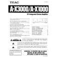 TEAC A-X1000 Owner's Manual cover photo