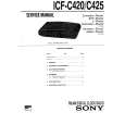 SONY ICFC420 Service Manual cover photo
