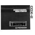 PIONEER CDX-2 Owner's Manual cover photo