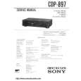 SONY CDP897 Service Manual cover photo