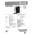 SONY TCS430 Service Manual cover photo