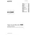 SONY EV-C500E Owner's Manual cover photo