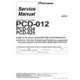PIONEER PCD-012 Service Manual cover photo
