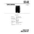 SONY SSA3 Service Manual cover photo