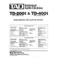 PIONEER TD-2001/E Owner's Manual cover photo