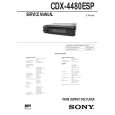 SONY CDX4480ESP Service Manual cover photo