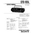 SONY CFD-105L Service Manual cover photo