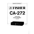 FISHER CA272 Service Manual cover photo