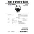SONY MDRRF920RK Service Manual cover photo