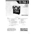 SONY TC7662 Service Manual cover photo