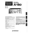 PIONEER A-80 Owner's Manual cover photo