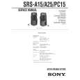 SONY SRSA15 Service Manual cover photo
