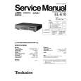 TECHNICS SL-E10 Service Manual cover photo