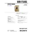 SONY WMFX495 Service Manual cover photo