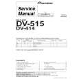 PIONEER DV515 II Service Manual cover photo