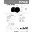 SONY XS3051D Service Manual cover photo