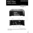 KENWOOD KAC7020 Service Manual cover photo