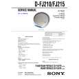 SONY DFJ210 Service Manual cover photo