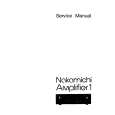 NAKAMICHI AMPLIFIER1 Service Manual cover photo