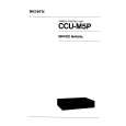 SONY CCU-M5P Service Manual cover photo